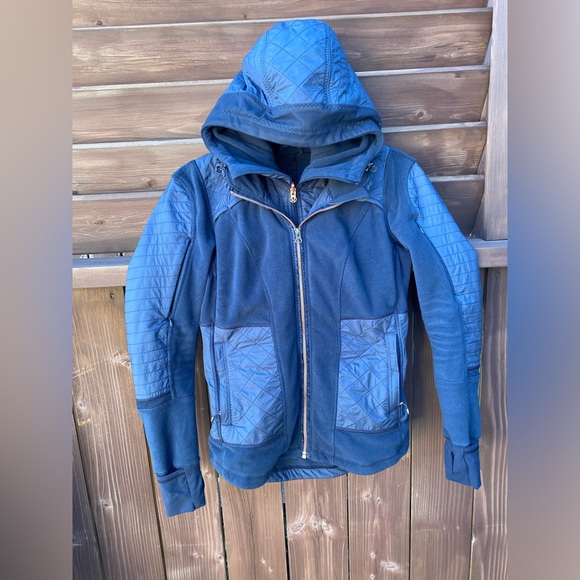 Lululemon Fleecy Keen Jacket Women’s Navy blue Size 6. - Picture 1 of 14